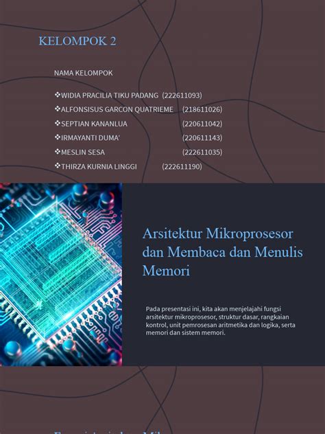 Arsitektur Mikroprosesor Dan Membaca Dan Menulis Memori (1) | PDF