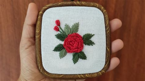 Beautiful Vintage 3d Rose Embroidery Hand Embroidery For Beginners