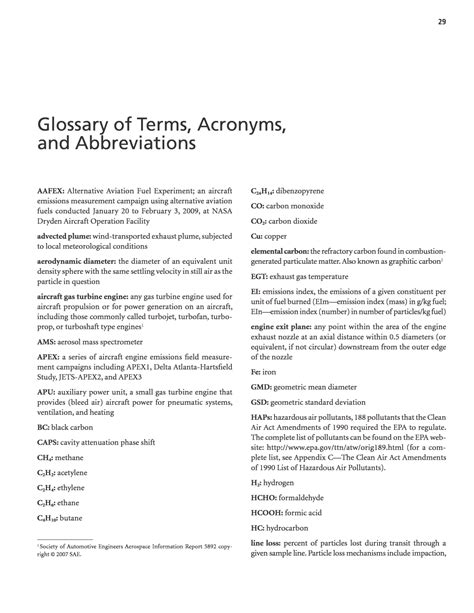 Glossary Of Terms Acronyms And Abbreviations Measuring PM Emissions