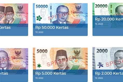 Bank Indonesia Rilis Uang Rupiah Baru Tahun Emisi 2022 Lalu Gimana