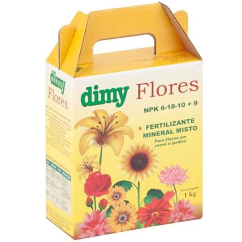 Fertilizante Mineral Misto Dimy Flores 1kg DIMY Fertilizante Para