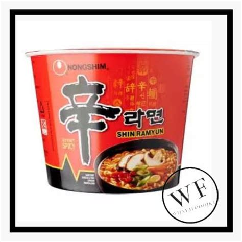 Jual Nongshim Shin Ramyun Cup Spicy Mushroom Ramen Cup Noodle 117grm