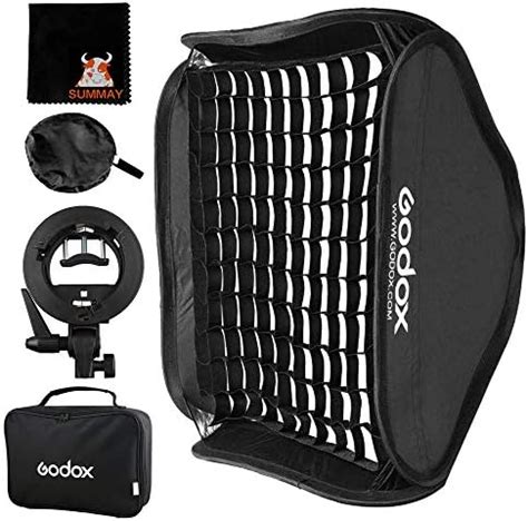 GODOX Foldable Grid Softbox 60x60cm 24x24in With S Type Flash Bracket