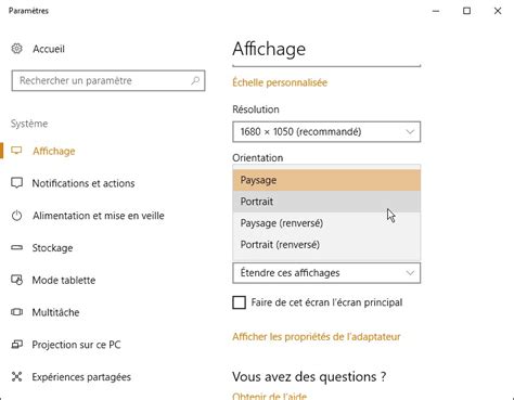 Windows Changer La Rotation De L Cran M Diaforma