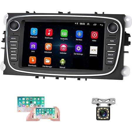 SXAUTO Android 10 Autoradio Doppio DIN Per Ford C Max Connect Fiesta