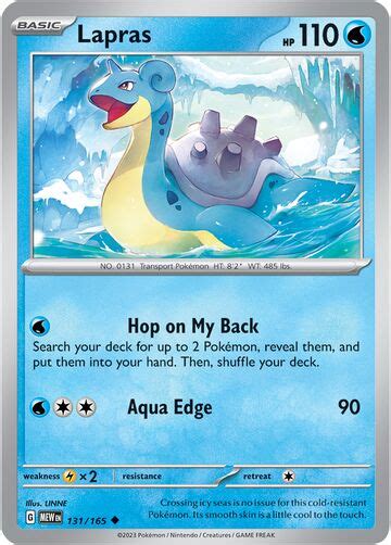 Lapras 151 131 Bulbapedia the community driven Pokémon encyclopedia