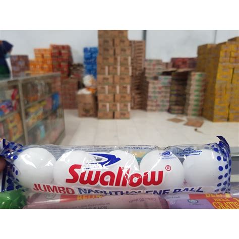 Jual Kamper Putih Kapur Barus Swallow Naphthalene Disk Ball 150 Gram