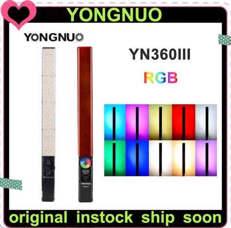 Yongnuo YN360 III YN360III Handheld 3200K 5500K RGB Colorful Ice Stick