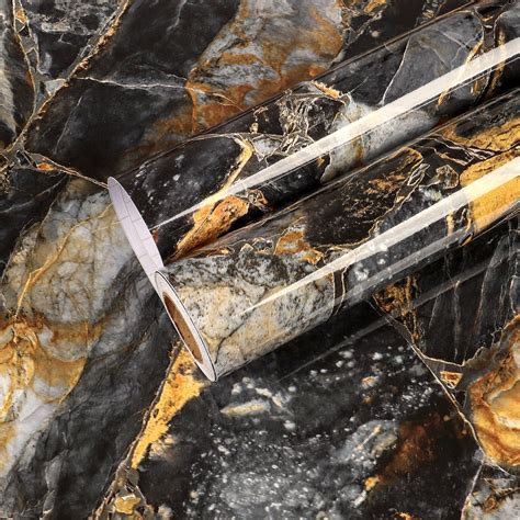 Free Shipping Chihut X Slate Gold Marble Contact Paper For