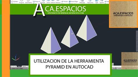 Utilizacion De La Herramienta Pyramid En Autocad Youtube