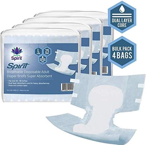 Amazon Healthy Spirit Breathable Disposable Adult Diaper Briefs