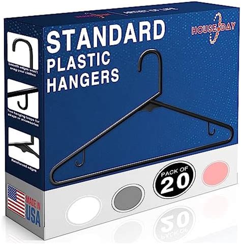 Amazon Made In USA Super Heavy Duty Plastic Clothes Hangers Bulk