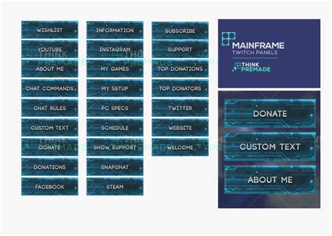 Twitch Panel Template Png, Transparent Png - kindpng