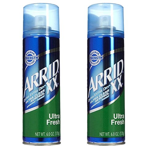 Pack Of 2 Arrid Xx Ultra Clear Anti Perspirant Deodorant Spray Ultra