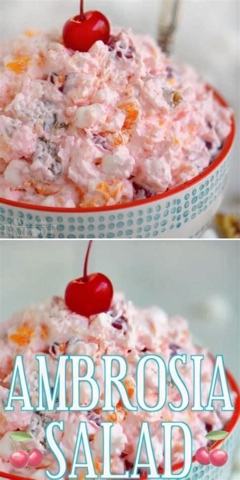 THE BEST AMBROSIA SALAD In 2024 Ambrosia Recipe Southern Ambrosia