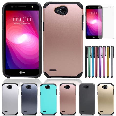 For Lg X Power Dual Layer Rugged Case Tpu Pc Shockproof Cover For Lg