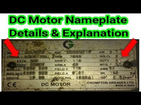 What Details A Motor Nameplate Shows And How To Use Them 54 OFF