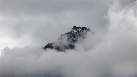 Free Images Rock Snow Cloud Sky Fog Mist Peak Mountain Range