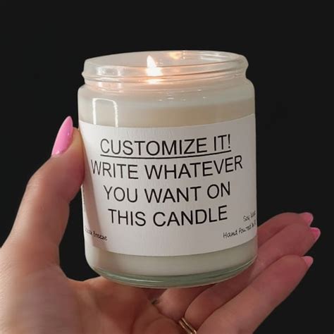 Personalized Candles Etsy