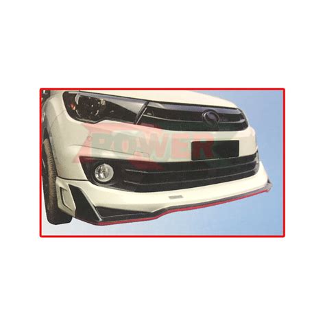 Perodua Bezza Drive Style Front Skirt Skirting With Logo