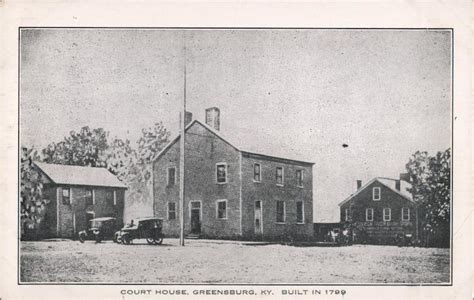 Green County Courthouse Greensburg Ky Postcard