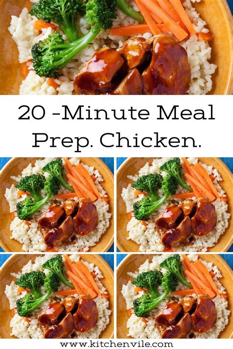 Minute Meal Prep Chicken Rice And Broccoli Chicken Meal Prep