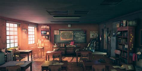 Artstation Indys Classroom Joey De Vries Powerpoint Background