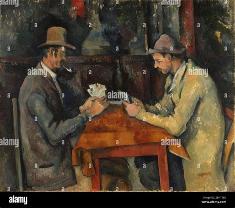 Paul Cézanne 1892 95 Les joueurs de carte The Card Players Stock