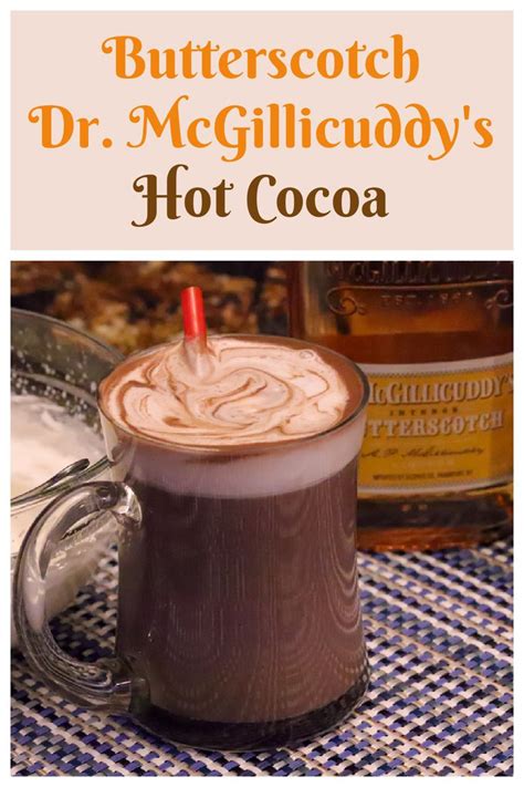 Butterscotch Dr Mcgillicuddys Hot Cocoa Food And Festivities