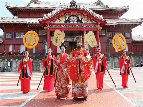 Old Ryukyu Kingdom 1429 - 1879 ( Present Okinawa, Japan ) Shuri Castle ...