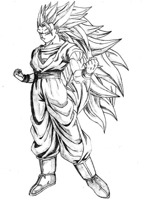 Goku En Todas Sus Fases Para Colorear Imagui