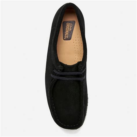 Clarks Originals Women's Wallabee Shoes - Black Suede - Free UK ...