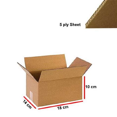 Cardboard Box 18l X 14w X 10h Cm Double Wall 5 Ply Heavy From ₹540