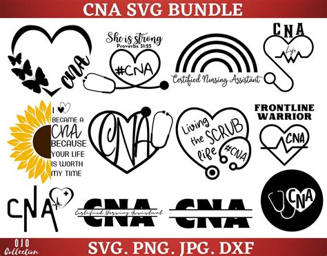 Cna Svg Bundle Cna Life Svg Cna Svg Stethoscope Nurse Svg Stethoscope