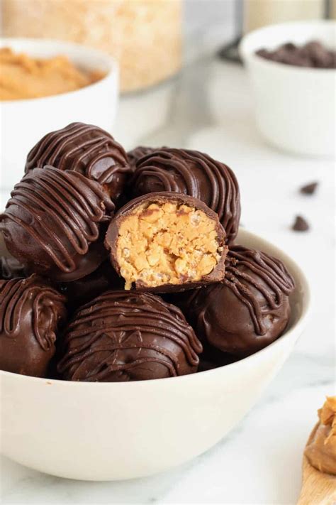 Chocolate Peanut Butter Balls The Bakermama