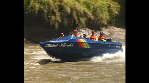 Hamilton Jet Boat Running On The Wahgi River Mt Hagen Papua New