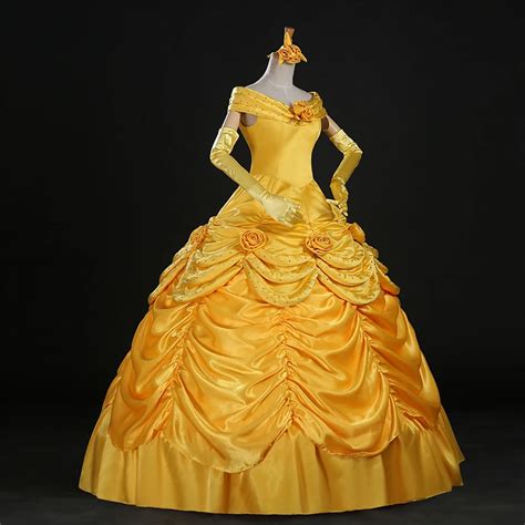 100real Luxury Rhinestone Bead Belle Princess Cartoon Ball Gown