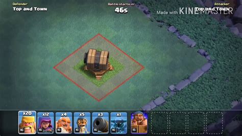 All Maxed Troops Vs Maxed Giant Cannon Clash Of Clans Builder Base