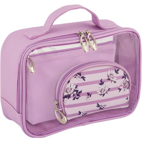 Clicks Cosmetic Bag Set Lilac Flower Clicks