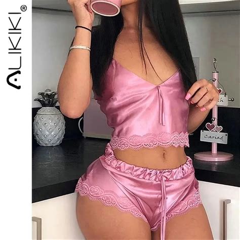 Ropa De Dormir Para Mujer Damas Sexy Piezas Conjunto De Pijama De