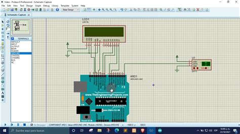 Sensor De Temperatura Y Humedad En Proteus Con Arduino Youtube