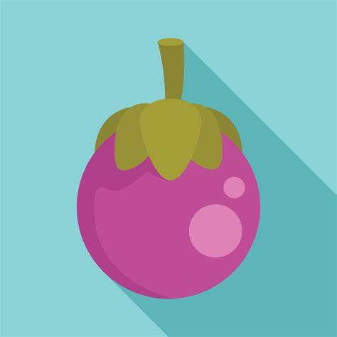 Icono De Mangost N Estilo Plano Vector En Vecteezy