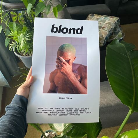 Frank Ocean Blonde Poster X Inches Will Be Depop