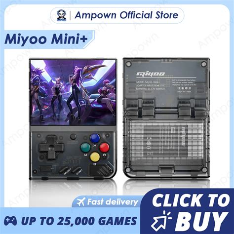 Miyoo Mini Plus Port Til Retro Handheld Game Console V Mini Tela