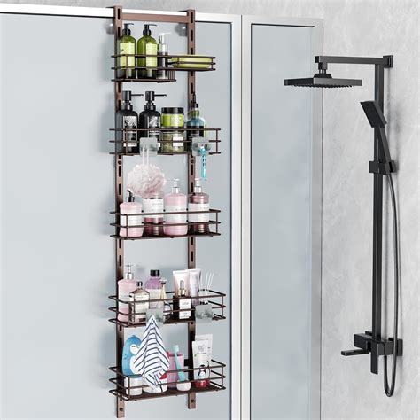 Amazon Orimade Over The Door Shower Caddy Adjustable Tier Bronze