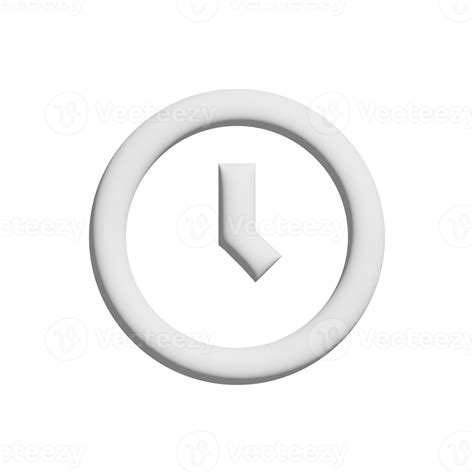 Clock Icon 3d Design For Application And Website Presentation 14441447 Png