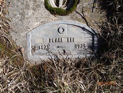 Pearl Etta Pearly Cram Lee 1879 1925 Homenaje De Find A Grave