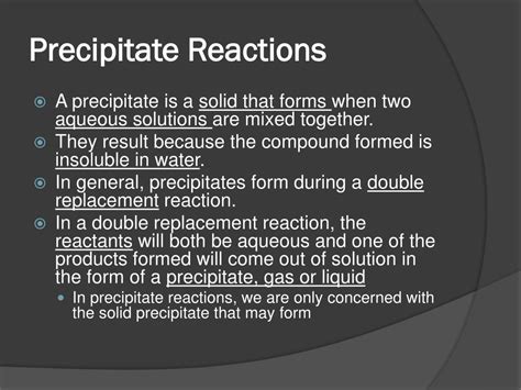 Ppt 07 Precipitation Reactions Powerpoint Presentation Free