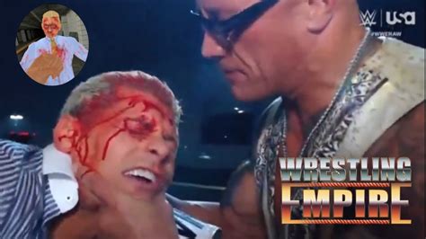 The Rock Destroy Cody Rhodes In Wrestling Empire YouTube