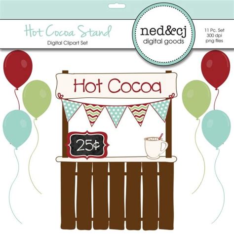 Hot Cocoa Stand Digital Scrapbook Clipart Hot By Nedandcjdigital